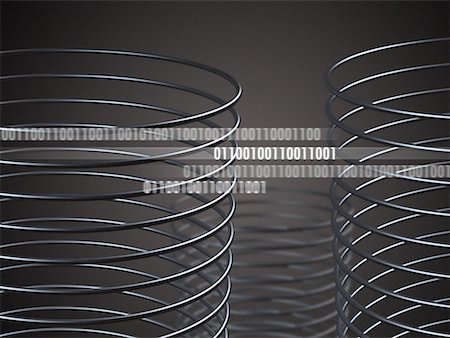 simsearch:700-00040444,k - Binary Code and Springs Stock Photo - Rights-Managed, Code: 700-00028600