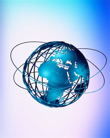 simsearch:600-00070882,k - Wire Globe with Rings Europe and Africa Stock Photo - Rights-Managed, Code: 700-00028980