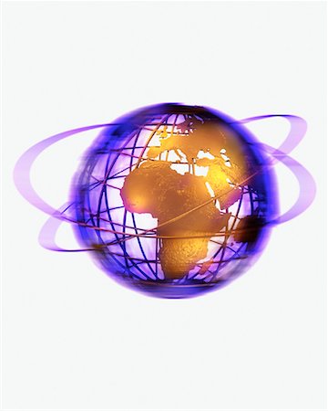 simsearch:700-00199196,k - Wire Globe with Rings Europe and Africa Foto de stock - Con derechos protegidos, Código: 700-00028990