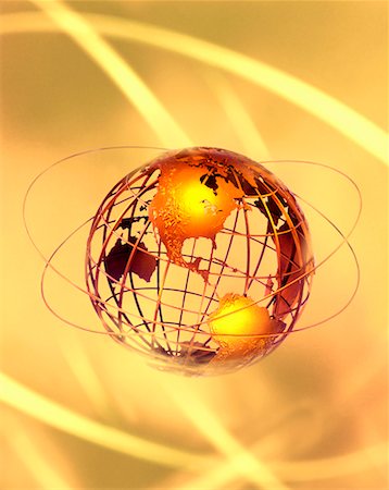 simsearch:700-00021914,k - Wire Globe with Rings North and South America Stock Photo - Rights-Managed, Code: 700-00029129