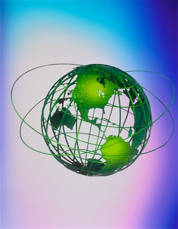 simsearch:700-00028889,k - Globe de fil avec les anneaux vers le Nord et l'Amérique du Sud Photographie de stock - Rights-Managed, Code: 700-00029260