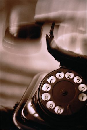 Close-Up of Rotary Telephone Stock Photo - Rights-Managed, Code: 700-00034365