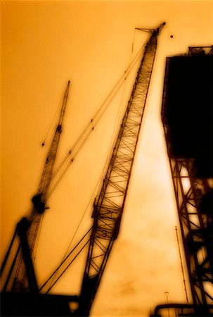 simsearch:700-00022194,k - Silhouette of Construction Crane Near Edmonton, Alberta, Canada Foto de stock - Con derechos protegidos, Código: 700-00035407