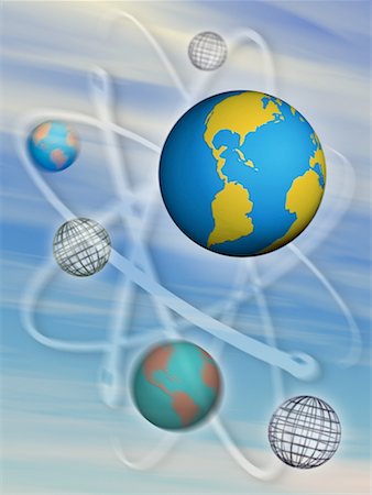 simsearch:700-00021433,k - Globes and Wire Spheres North and South America Stock Photo - Rights-Managed, Code: 700-00035743