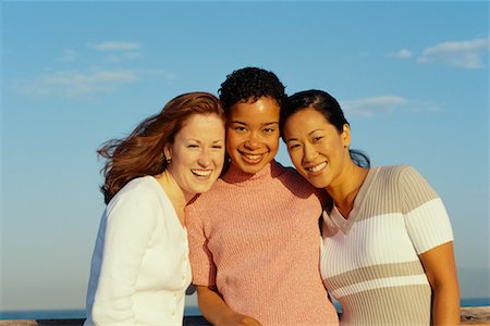 simsearch:700-00036042,k - Portrait of Three Women Outdoors Stock Photo - Rights-Managed, Code: 700-00036043