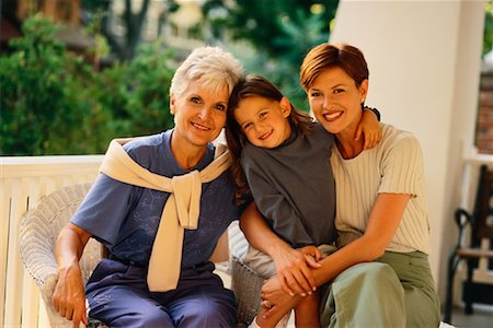 simsearch:700-00054446,k - Portrait of Grandmother, Mother And Daughter on Porch Stock Photo - Rights-Managed, Code: 700-00037766