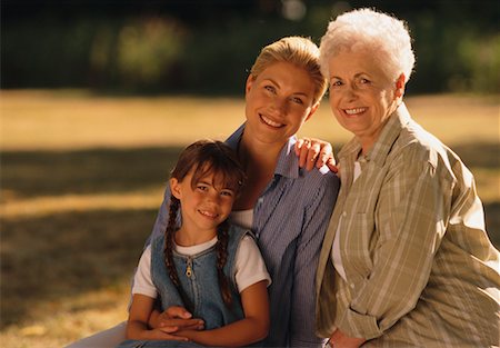 simsearch:700-00054446,k - Portrait of Grandmother, Mother And Daughter Outdoors Stock Photo - Rights-Managed, Code: 700-00037884