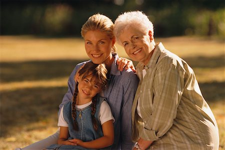 simsearch:700-00054446,k - Portrait of Grandmother, Mother And Daughter Outdoors Stock Photo - Rights-Managed, Code: 700-00037880