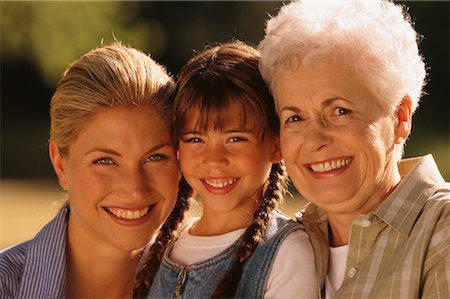 simsearch:700-00054446,k - Portrait of Grandmother, Mother And Daughter Outdoors Stock Photo - Rights-Managed, Code: 700-00037882