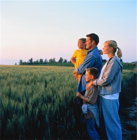 Family in Field Stock Photo - Rights-Managed, Code: 700-00038229