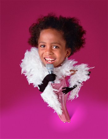 simsearch:700-00027399,k - Portrait of Girl in Singer Costume Stock Photo - Rights-Managed, Code: 700-00038944