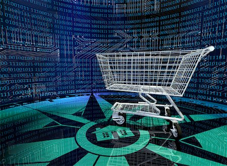 simsearch:700-01163575,k - Shopping Cart in Internet Landscape Stock Photo - Rights-Managed, Code: 700-00039866