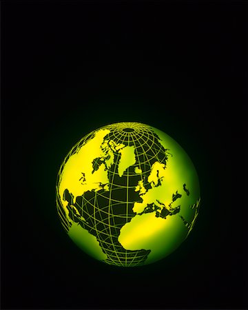 Wire Globe Atlantic Ocean Stock Photo - Rights-Managed, Code: 700-00039879