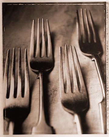 Close-Up of Forks Stock Photo - Rights-Managed, Code: 700-00031040