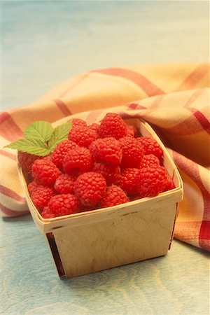 Basket of Raspberries Stock Photo - Rights-Managed, Code: 700-00031095