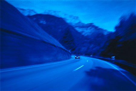 simsearch:700-00089787,k - Car Driving on Road at Dusk Austria Stock Photo - Rights-Managed, Code: 700-00031114