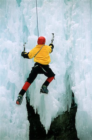 simsearch:841-07083087,k - Back View of Ice Climbing Stock Photo - Rights-Managed, Code: 700-00031728