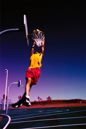 simsearch:700-00060777,k - Man Playing Basketball Outdoors Stock Photo - Rights-Managed, Code: 700-00031960