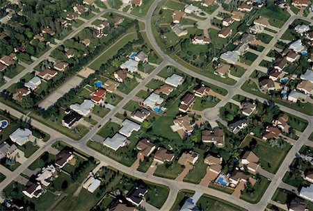 simsearch:700-05662619,k - Aerial View of Residential Area Winnipeg, Manitoba, Canada Stock Photo - Rights-Managed, Code: 700-00032730
