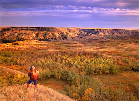 simsearch:700-00549262,k - Person Hiking in Autumn in Dry Island Buffalo Jump Provincial Park, Alberta, Canada Stock Photo - Rights-Managed, Code: 700-00032843