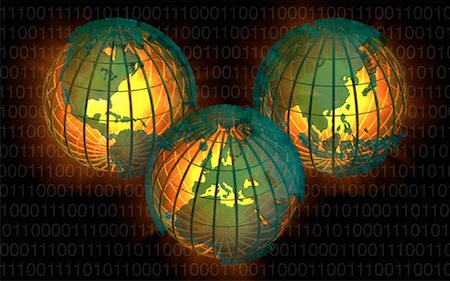 simsearch:700-00040444,k - Three Globes Displaying Continents of the World Stock Photo - Rights-Managed, Code: 700-00033715