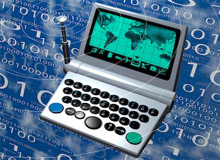 simsearch:700-00043889,k - Wireless Laptop Computer and Binary Code with World Map Stock Photo - Rights-Managed, Code: 700-00044171
