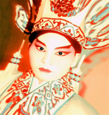 Portrait of Chinese Opera Singer Stock Photo - Rights-Managed, Code: 700-00044559