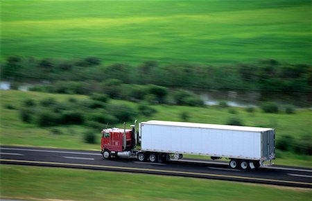 simsearch:700-00068576,k - Transport Truck on Trans Canada Highway, Near Morley, Alberta Canada Stock Photo - Rights-Managed, Code: 700-00046399