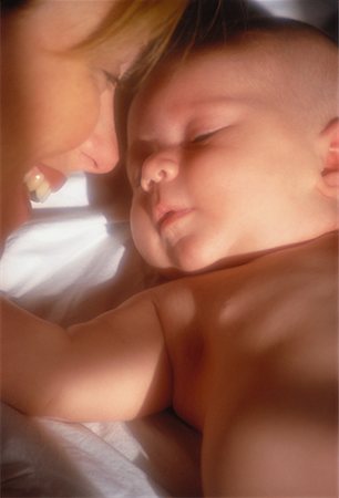 simsearch:700-00080994,k - Close-Up of Mother and Baby Stock Photo - Rights-Managed, Code: 700-00047427