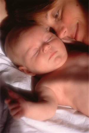 simsearch:700-00080994,k - Close-Up of Mother and Baby Stock Photo - Rights-Managed, Code: 700-00047695