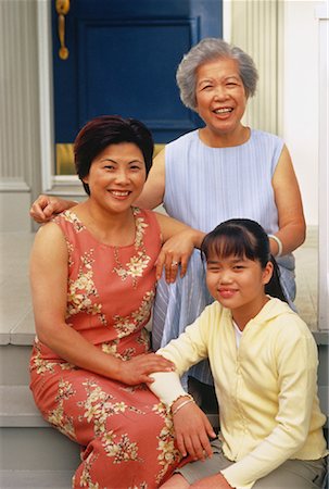 simsearch:700-00054446,k - Portrait of Grandmother, Mother And Daughter Sitting on Porch Stock Photo - Rights-Managed, Code: 700-00048009