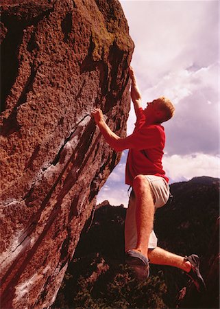 simsearch:841-07083087,k - Man Rock Climbing Boulder, Colorado, USA Stock Photo - Rights-Managed, Code: 700-00048212