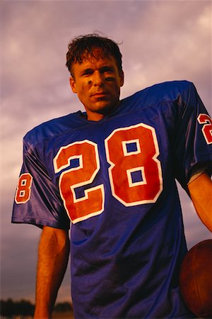 simsearch:700-00048630,k - Portrait of Male Football Player Outdoors Stock Photo - Rights-Managed, Code: 700-00048315