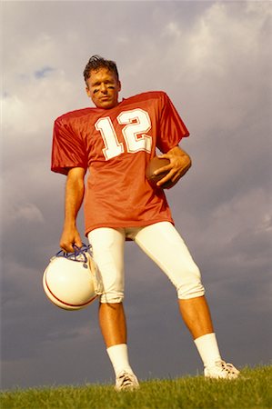 simsearch:700-00048630,k - Portrait of Male Football Player Outdoors Stock Photo - Rights-Managed, Code: 700-00048310