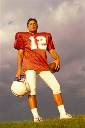 simsearch:700-00048630,k - Portrait of Male Football Player Outdoors Stock Photo - Rights-Managed, Code: 700-00048311