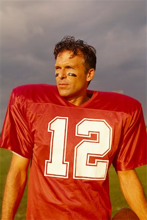 simsearch:700-00048630,k - Portrait of Male Football Player Outdoors Stock Photo - Rights-Managed, Code: 700-00048313