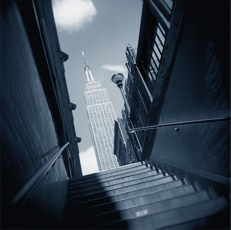 simsearch:700-01184166,k - Staircase and Empire State Building, New York, USA Stock Photo - Rights-Managed, Code: 700-00049330