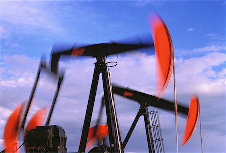 Oil Pump Jacks in Motion Alberta, Canada Stock Photo - Rights-Managed, Code: 700-00049480