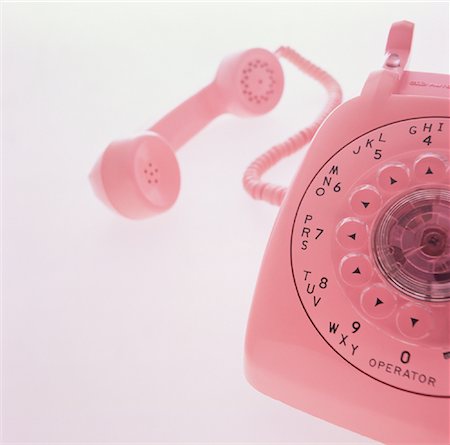 Pink Rotary Telephone Stock Photo - Rights-Managed, Code: 700-00049573