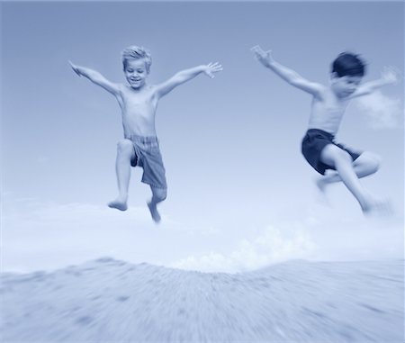 simsearch:700-00520129,k - Boys in Swimwear, Jumping Outdoors Stock Photo - Rights-Managed, Code: 700-00040661