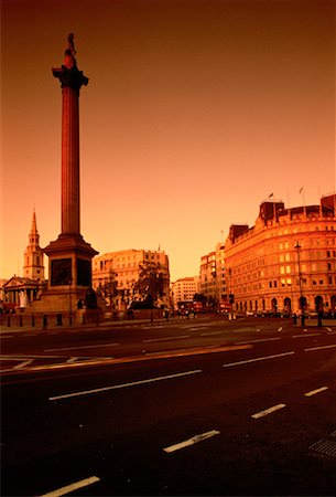 simsearch:700-00150365,k - Trafalgar Square and Nelson's Column at Sunset London, England Stock Photo - Rights-Managed, Code: 700-00040690