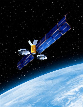 satellite (orbiting body) - Satellite and Planet Stock Photo - Rights-Managed, Code: 700-00040830