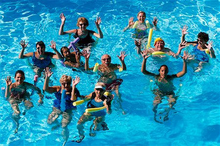 simsearch:700-01199303,k - Group of People in Swimming Pool Stock Photo - Rights-Managed, Code: 700-00041267
