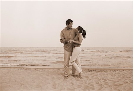 Couple Embracing on Beach Stock Photo - Rights-Managed, Code: 700-00041342