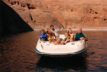 Family in Boat Lake Powell, Arizona, USA Stock Photo - Rights-Managed, Code: 700-00041438