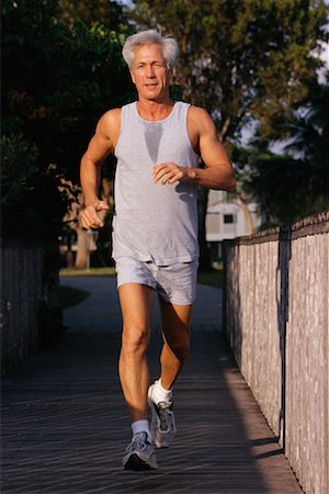 simsearch:400-04535435,k - Mature Man Jogging Stock Photo - Rights-Managed, Code: 700-00041524