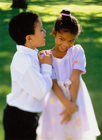 Boy and Girl in Formal Wear Outdoors Stock Photo - Rights-Managed, Code: 700-00042541