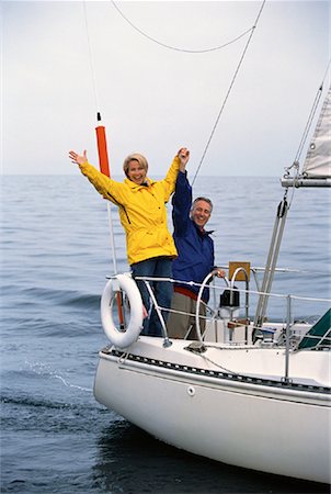 simsearch:700-00031838,k - Portrait of Mature Couple on Boat Lake Ontario, Canada Stock Photo - Rights-Managed, Code: 700-00054803