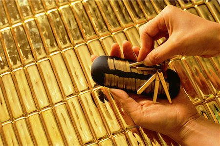Checking Gold Purity at The Gold and Silver Exchange, Hong Kong Stock Photo - Rights-Managed, Code: 700-00057675