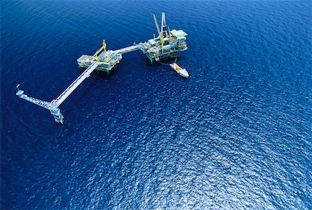 Aerial View of Offshore Gas Platform, Karteh, Malaysia Stock Photo - Rights-Managed, Code: 700-00057977